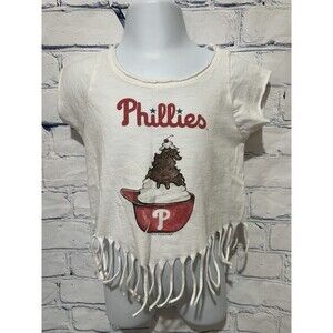 Philadelphia Phillies Tiny Turnip Girls Youth Ice Cream Cap Helmet 2T